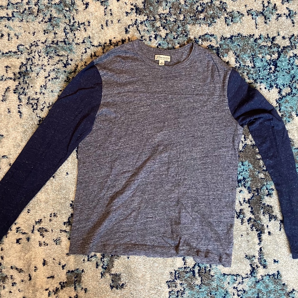 Jcrew Two Toned Blue Longsleeve Mens M